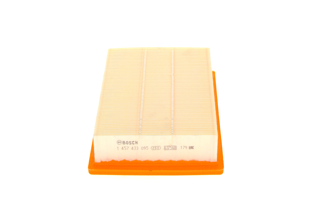 BOSCH Luftfilter 1457433095 Filterindsats length_mm_203|Længde [mm]|254 width_mm_206|Bredde [mm]|180 height_mm_209|Højde [mm]|58 quantity_563|Mængde|1