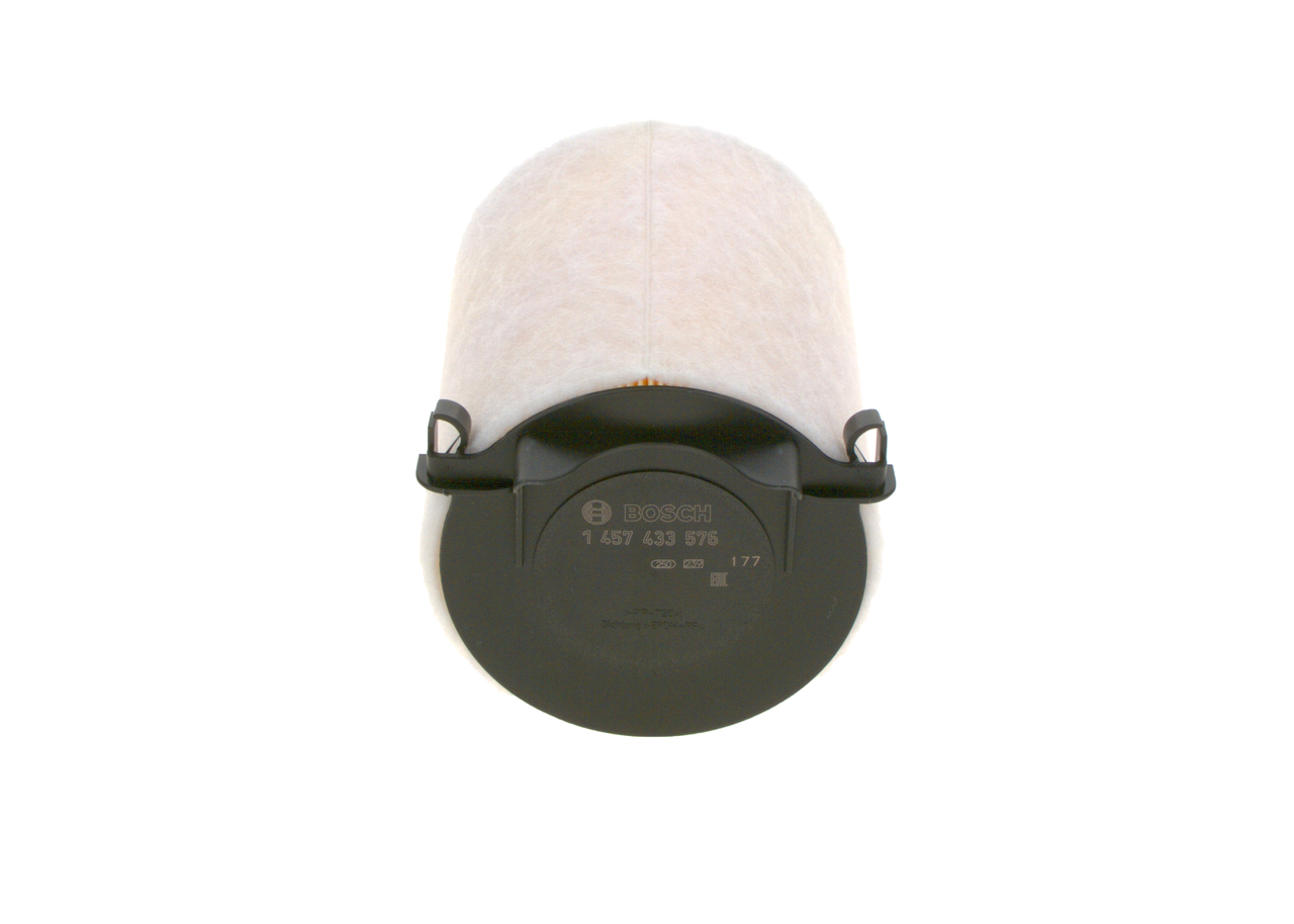 BOSCH Luftfilter 1457433576 Filterindsats outer_diameter_mm_497|Yderdiameter [mm]|136 width_mm_206|Bredde [mm]|136 height_mm_209|Højde [mm]|221 quanti