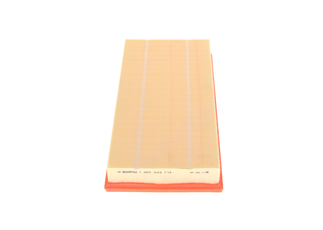 BOSCH Luftfilter 1457433714 Filterindsats length_mm_203|Længde [mm]|364 width_mm_206|Bredde [mm]|185 height_mm_209|Højde [mm]|60 quantity_563|Mængde|1