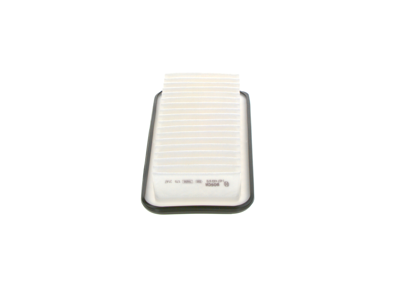 BOSCH Luftfilter 1457433972 Filterindsats length_mm_203|Længde [mm]|249 width_mm_206|Bredde [mm]|120 height_mm_209|Højde [mm]|54 54mm for TOYOTA GREA