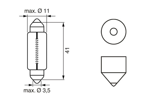 BOSCH Lampe, læselampe 1987301014