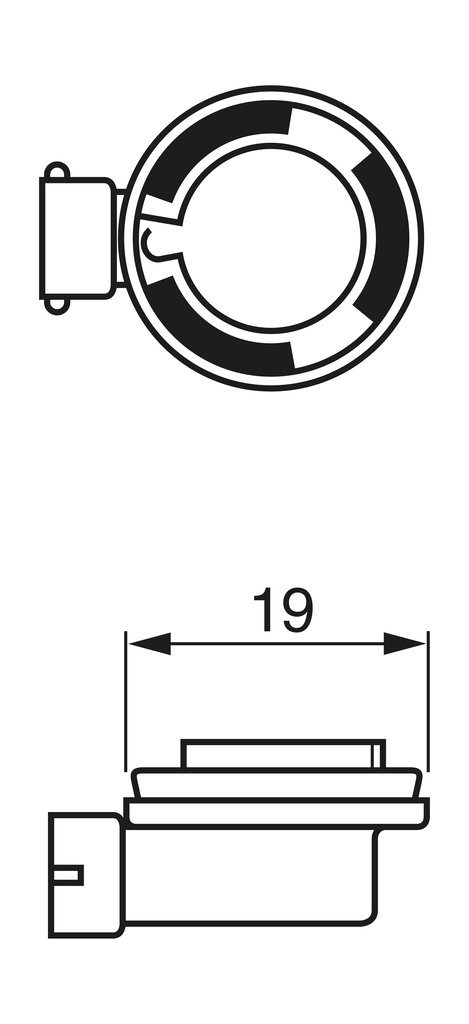 BOSCH Pære, fjernlys 1987302081 H8 for VW