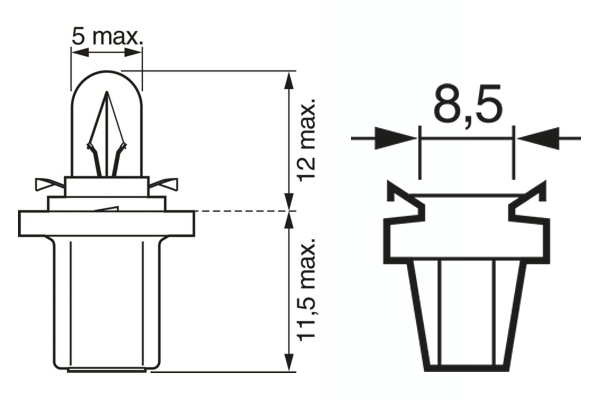 BOSCH Pære 1 987 302 219