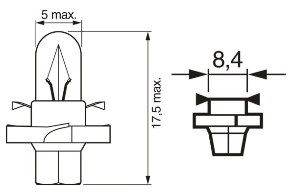 BOSCH Pære 1 987 302 255