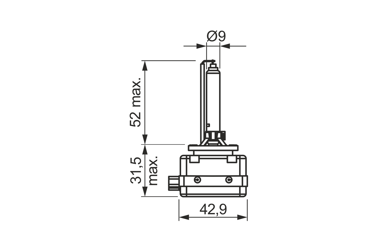 BOSCH Pære, fjernlys 1 987 302 905 D1S (gasafladningslampe) for VOLVO MERCEDES-BENZ TOYOTA