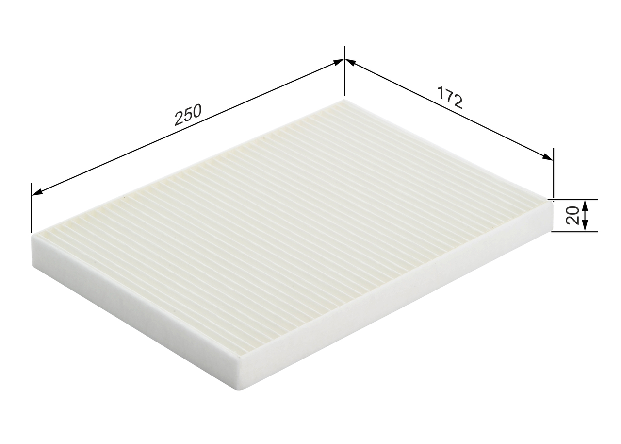BOSCH Kabineluftfilter 1987432055 for KIA HYUNDAI