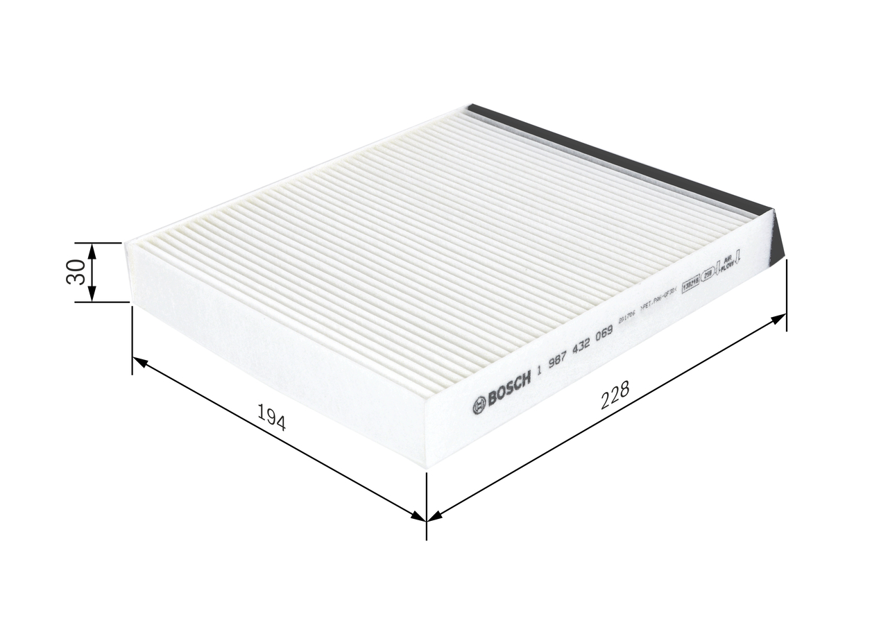 BOSCH Kabineluftfilter 1 987 432 069 for RENAULT