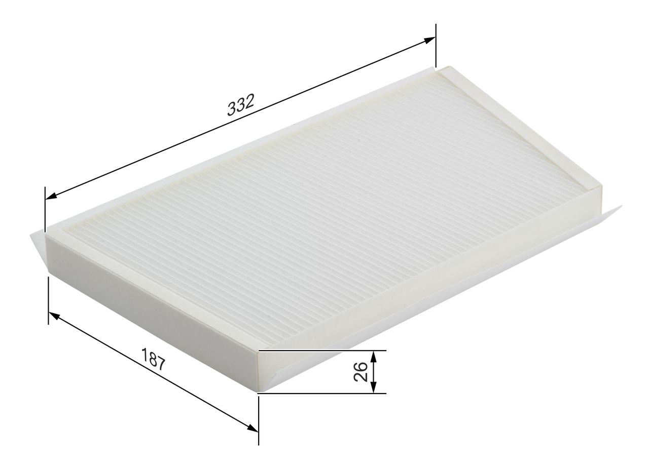 BOSCH Kabineluftfilter 1987432070 for MERCEDES-BENZ