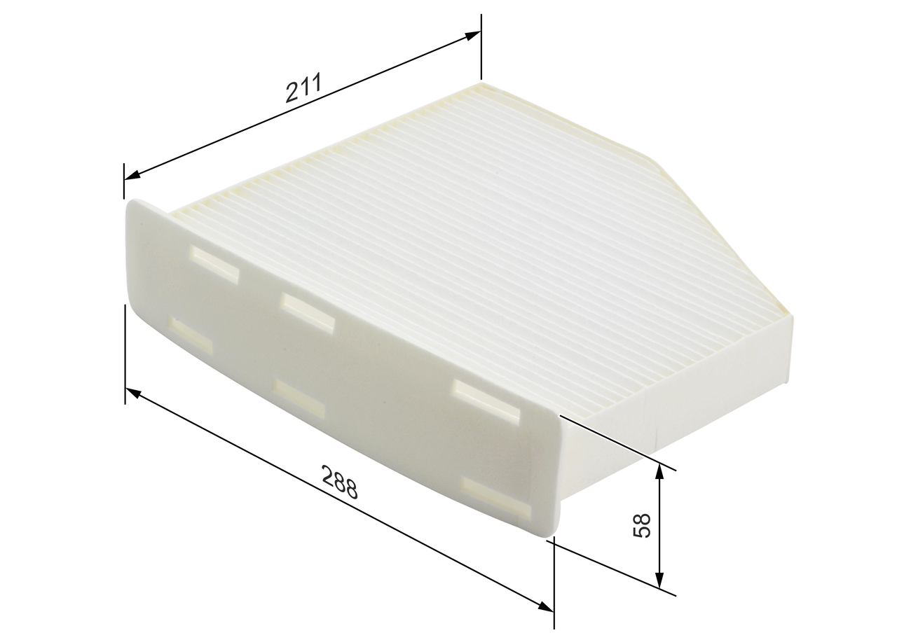 BOSCH Kabineluftfilter 1987432097 for VW