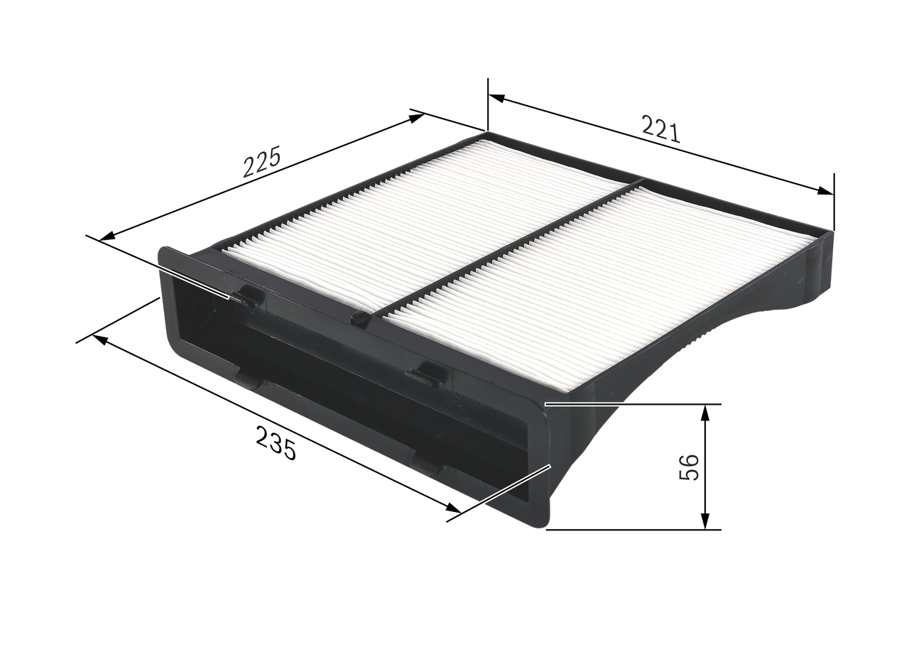 BOSCH Kabineluftfilter 1987432262 for SUBARU