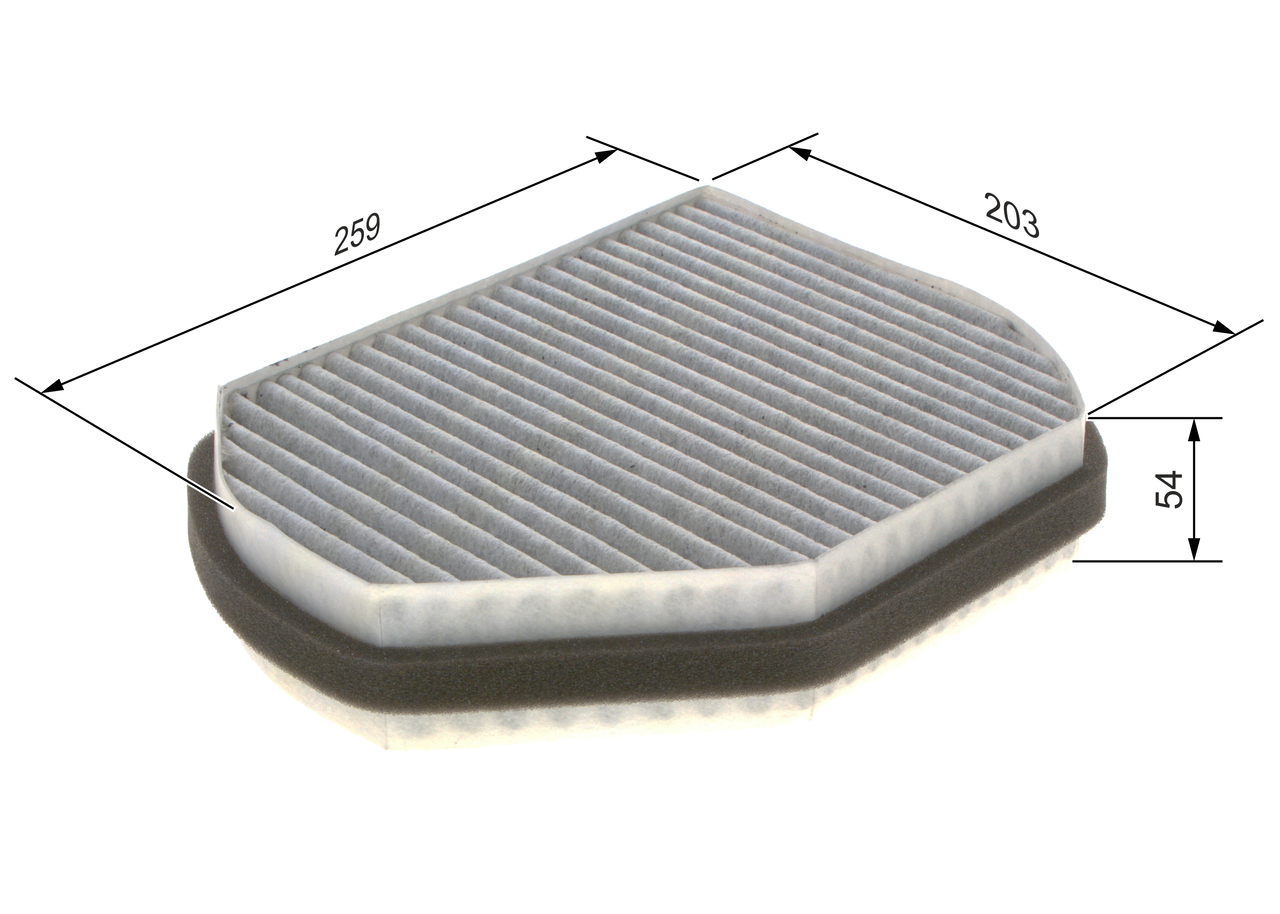 BOSCH Kabineluftfilter 1987432301 for CHRYSLER MERCEDES-BENZ FIAT