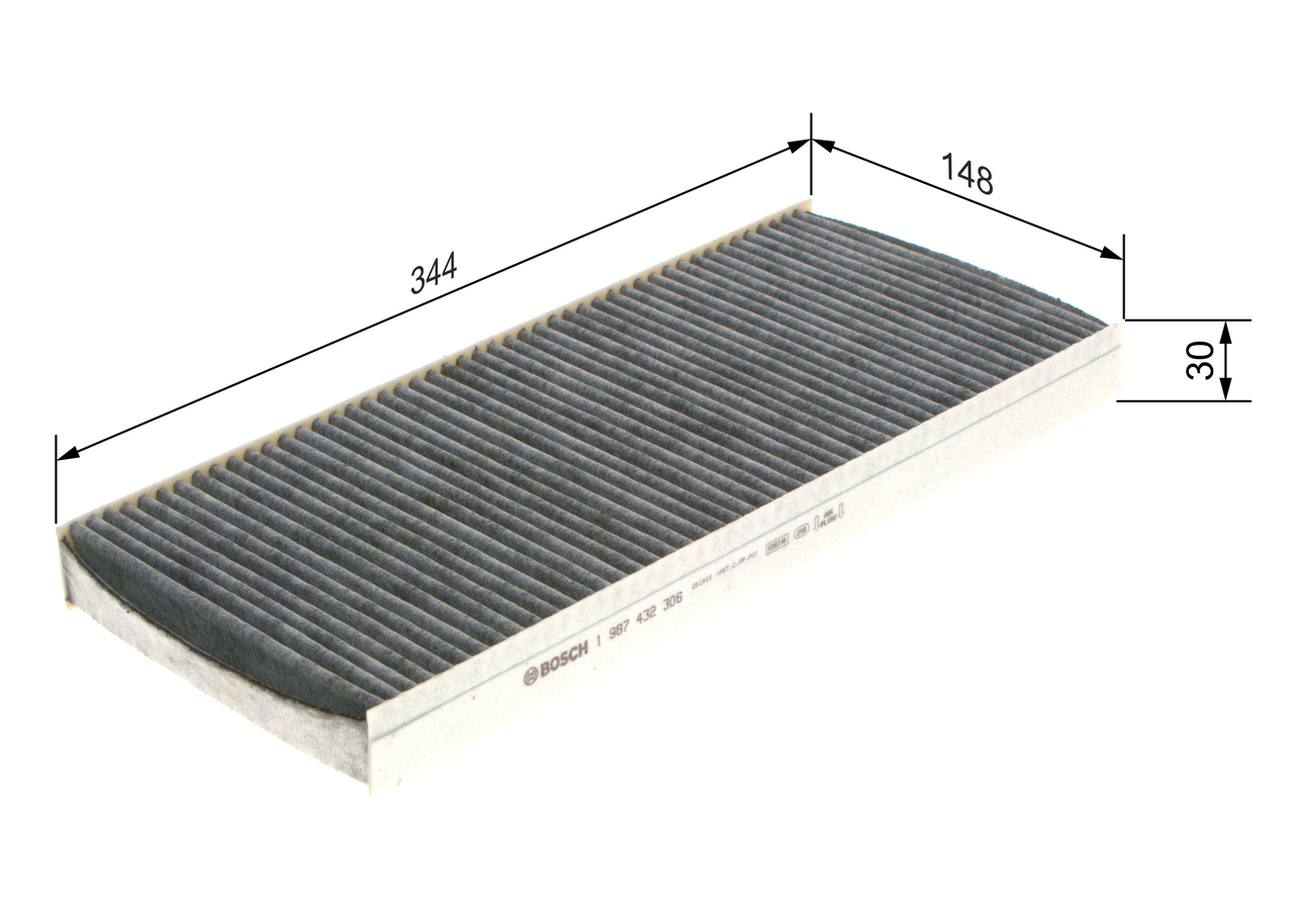 BOSCH Kabineluftfilter 1987432306 for FORD PEUGEOT