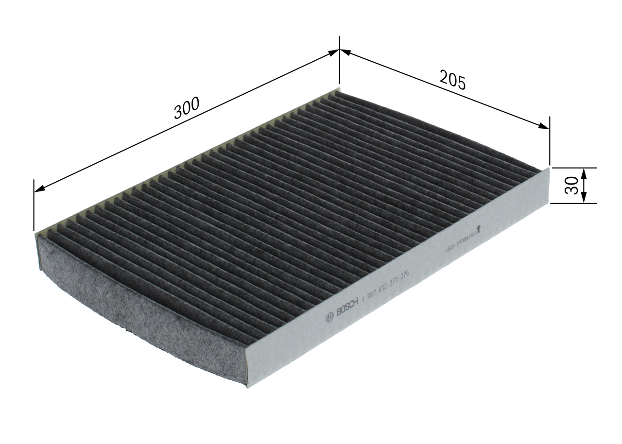 BOSCH Kabineluftfilter 1 987 432 371 for VW GENERIC