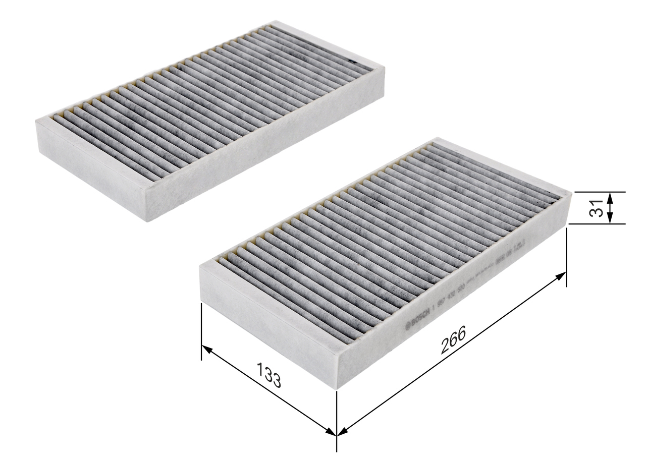 BOSCH Kabineluftfilter 1987432500 for RENAULT