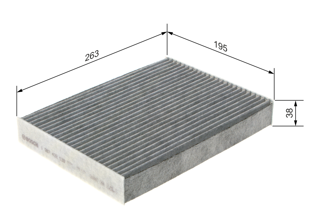 BOSCH Kabineluftfilter 1987432538 for OPEL VAUXHALL LANCIA NISSAN RENAULT