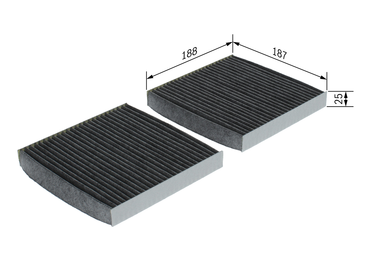 BOSCH Kabineluftfilter 1987432542 for BMW