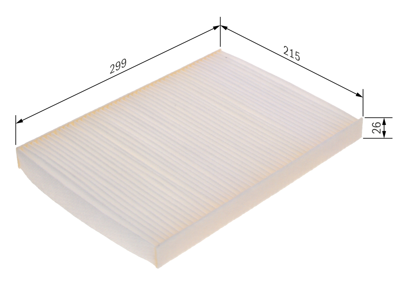 BOSCH Kabineluftfilter 1987435112 for LANCIA