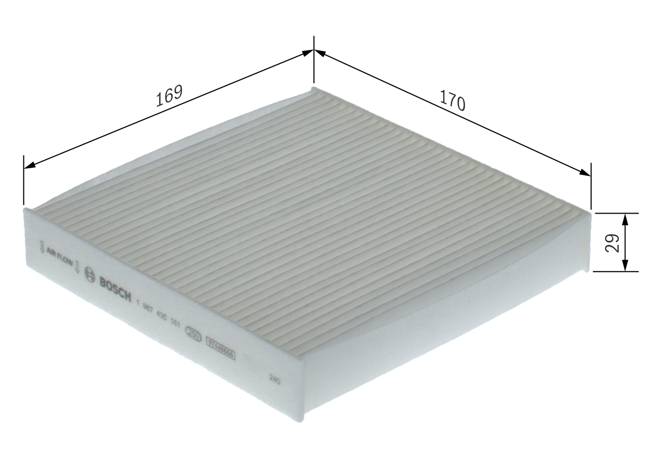 BOSCH Kabineluftfilter 1987435161 for SUZUKI
