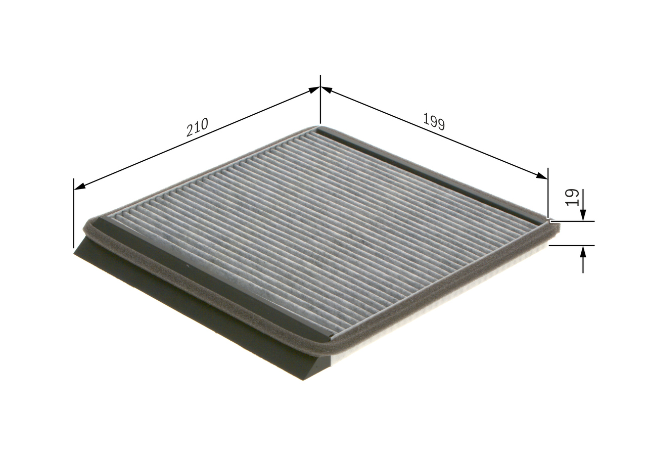 BOSCH Kabineluftfilter 1987435533 for PEUGEOT
