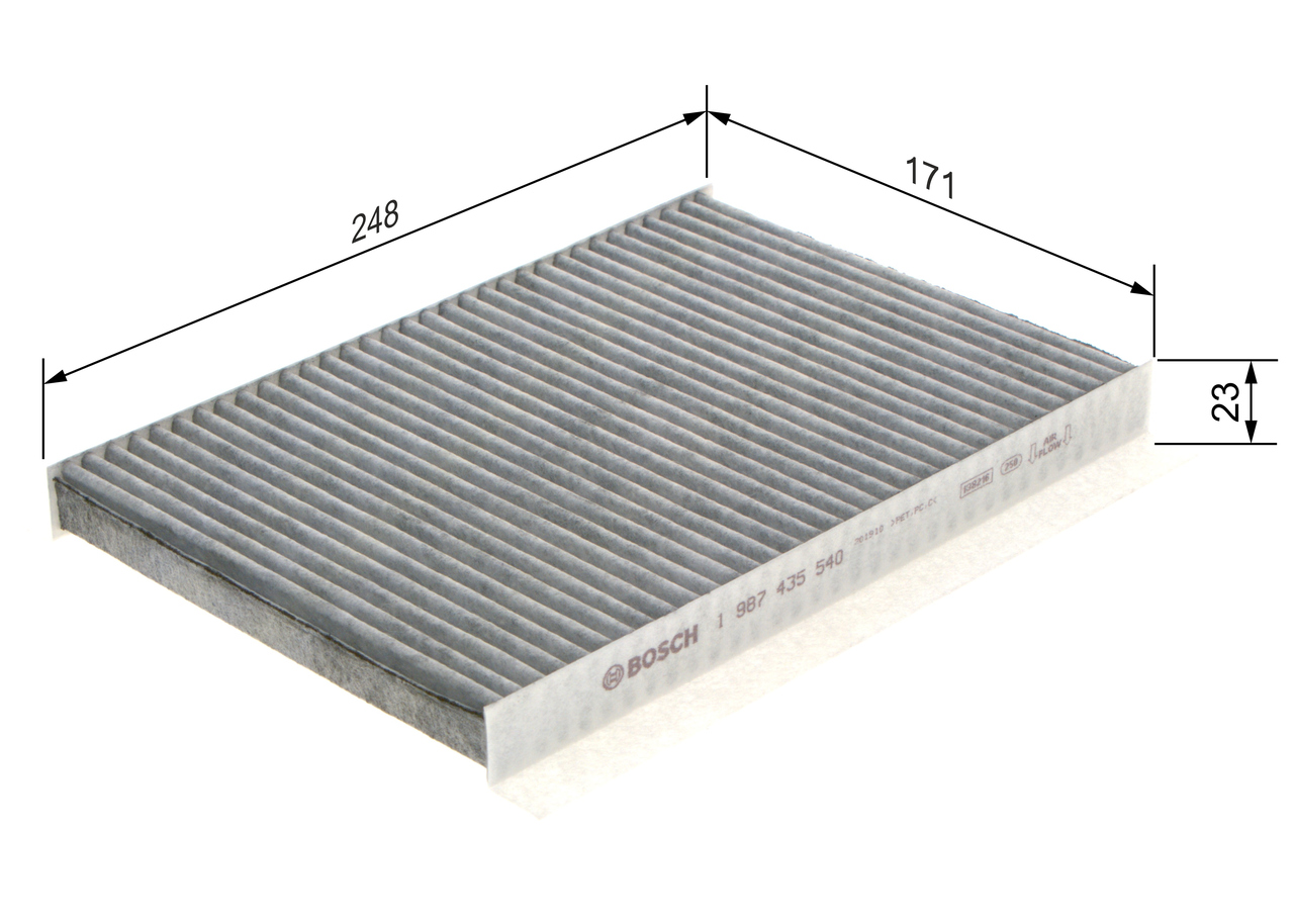 BOSCH Kabineluftfilter 1987435540 for HYUNDAI