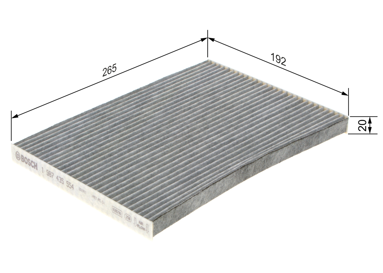 BOSCH Kabineluftfilter 1987435554 for NISSAN