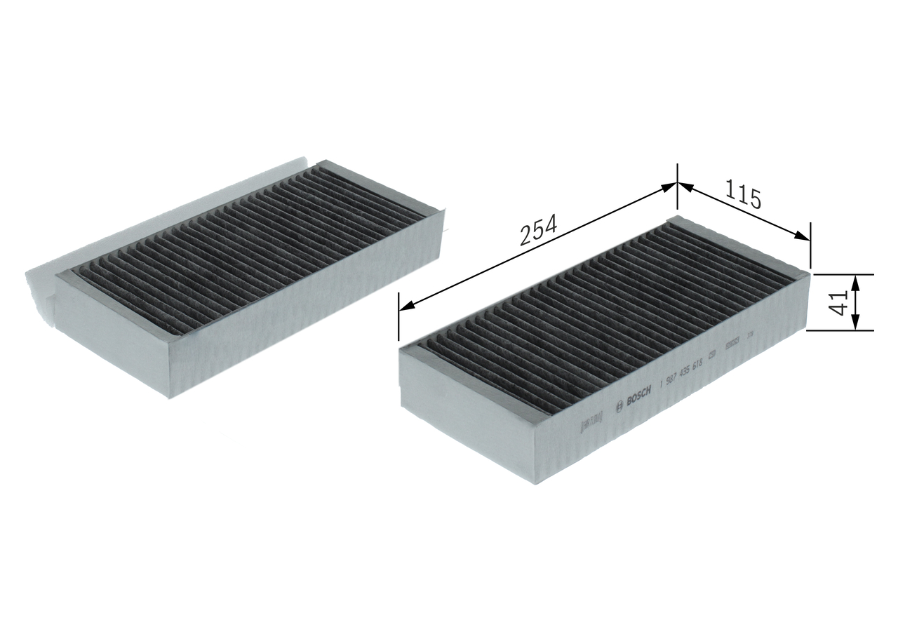 BOSCH Kabineluftfilter 1 987 435 618 for MERCEDES-BENZ