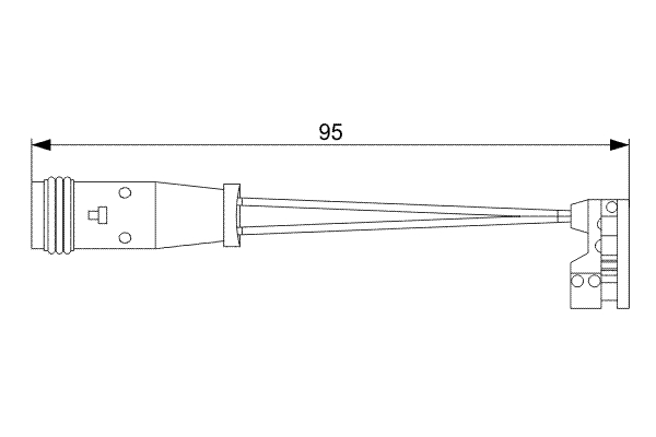 BOSCH Slidindikator, bremsebelægning 1 987 473 006 for MERCEDES-BENZ