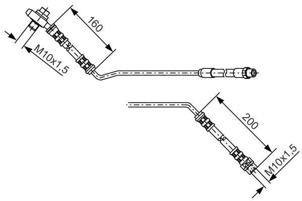 BOSCH Bremseslange 1987476055 for BMW