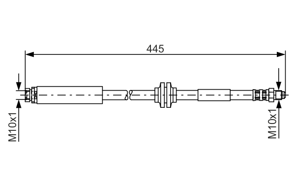 BOSCH Bremseslange 1987476180 for FORD