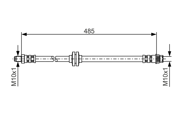 BOSCH Bremseslange 1987476827 for RENAULT