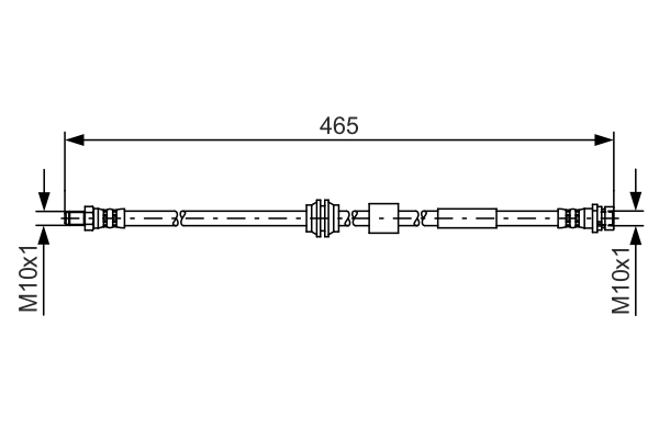 BOSCH Bremseslange 1987481451 for FORD