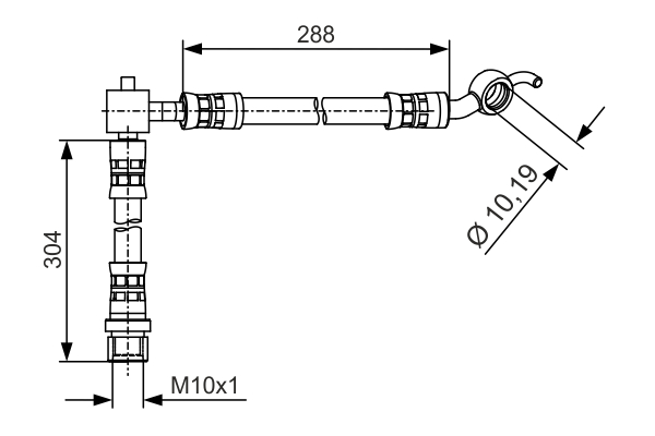 BOSCH Bremseslange 1987481486 for TOYOTA