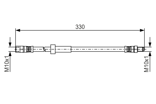 BOSCH Bremseslange 1987481493 for VOLVO