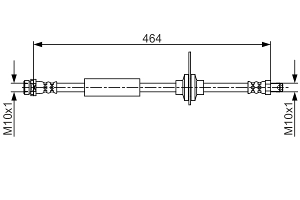 BOSCH Bremseslange 1987481702 for FORD
