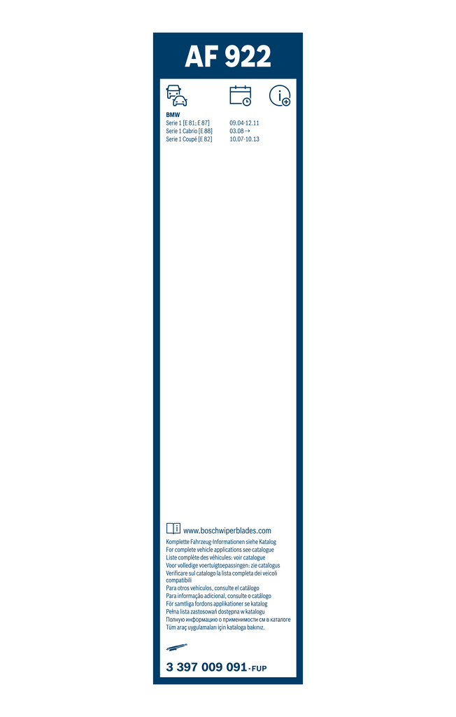 BOSCH Viskerblad 3397009091