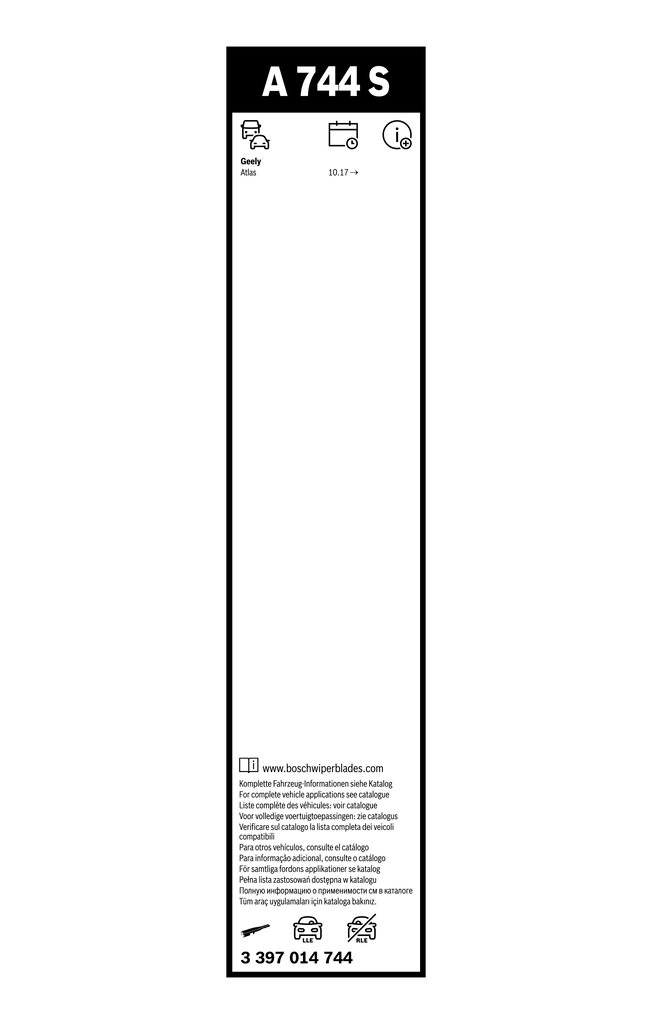 BOSCH Viskerblad 3 397 014 744