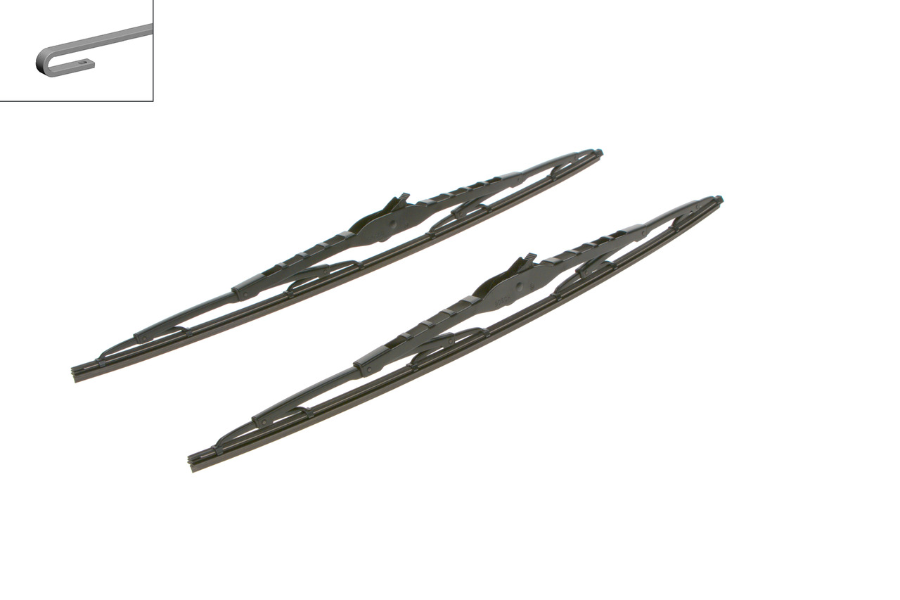 408 Bosch Twin Viskerblade / Vinduesvisker sæt 530+530mm