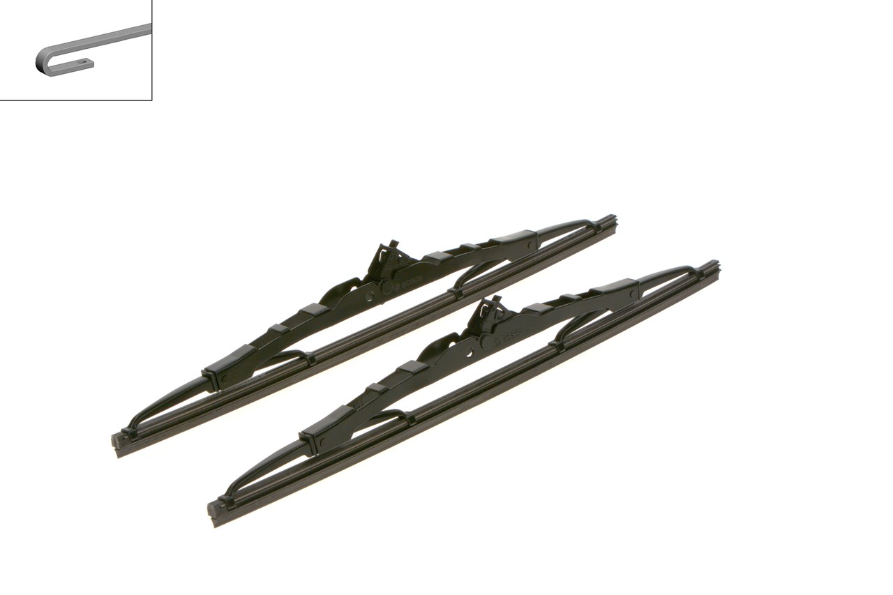 BOSCH Viskerblad 3 397 118 700 foran for PEUGEOT DAF HONDA TALBOT LADA RENAULT