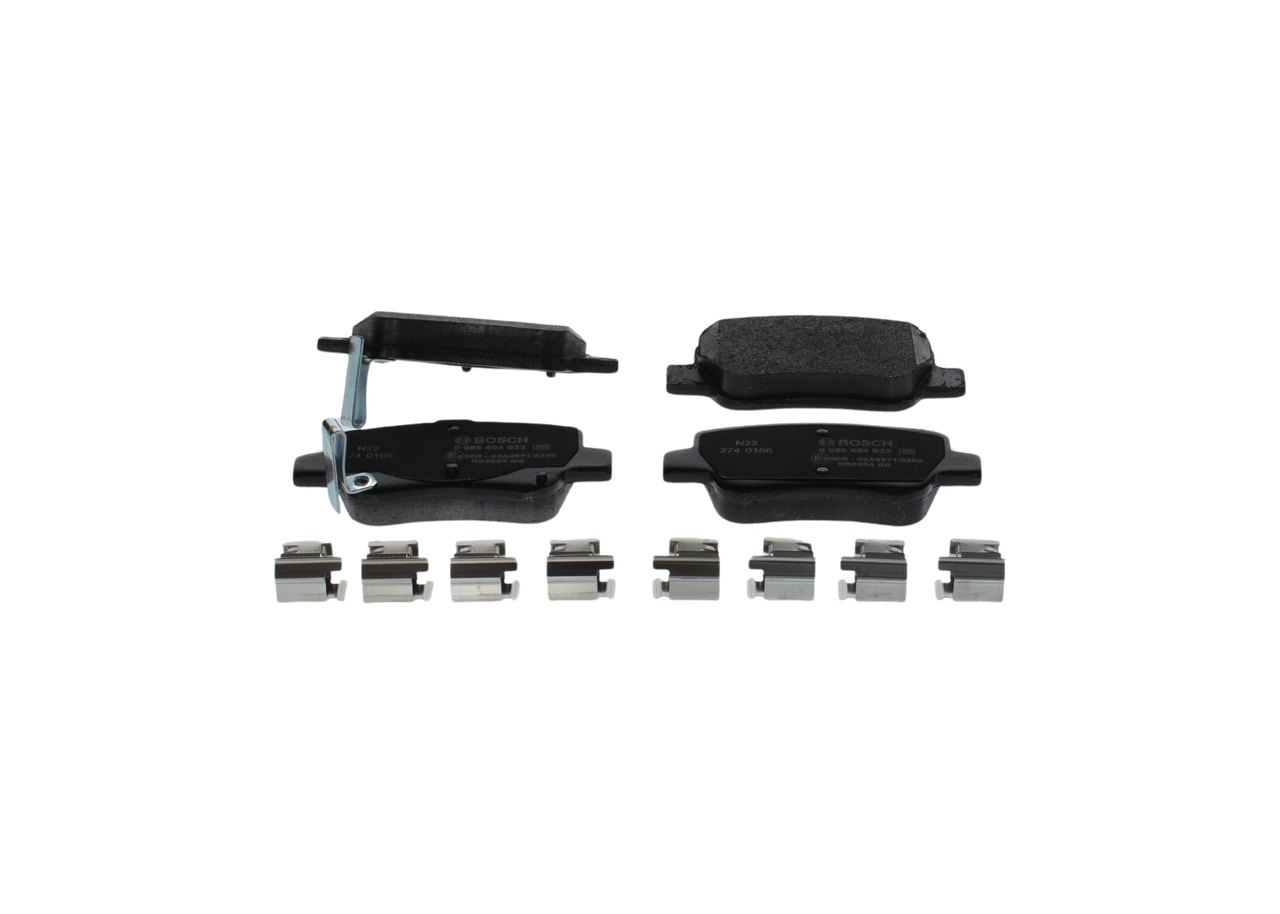 BOSCH Bremseklodser 0986494933 for TOYOTA LEXUS