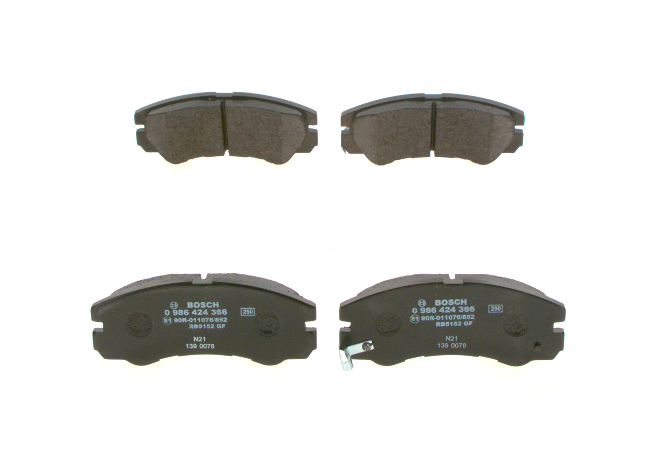 BOSCH Bremseklodser 0986424366 for OPEL HOLDEN ISUZU