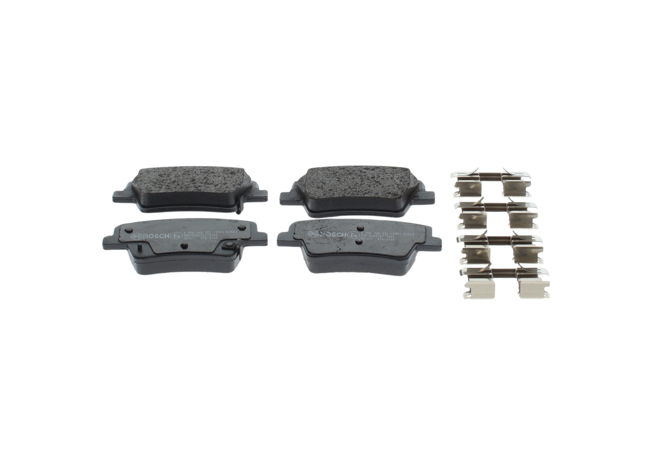 BOSCH Bremseklodser 0986460151 for HYUNDAI