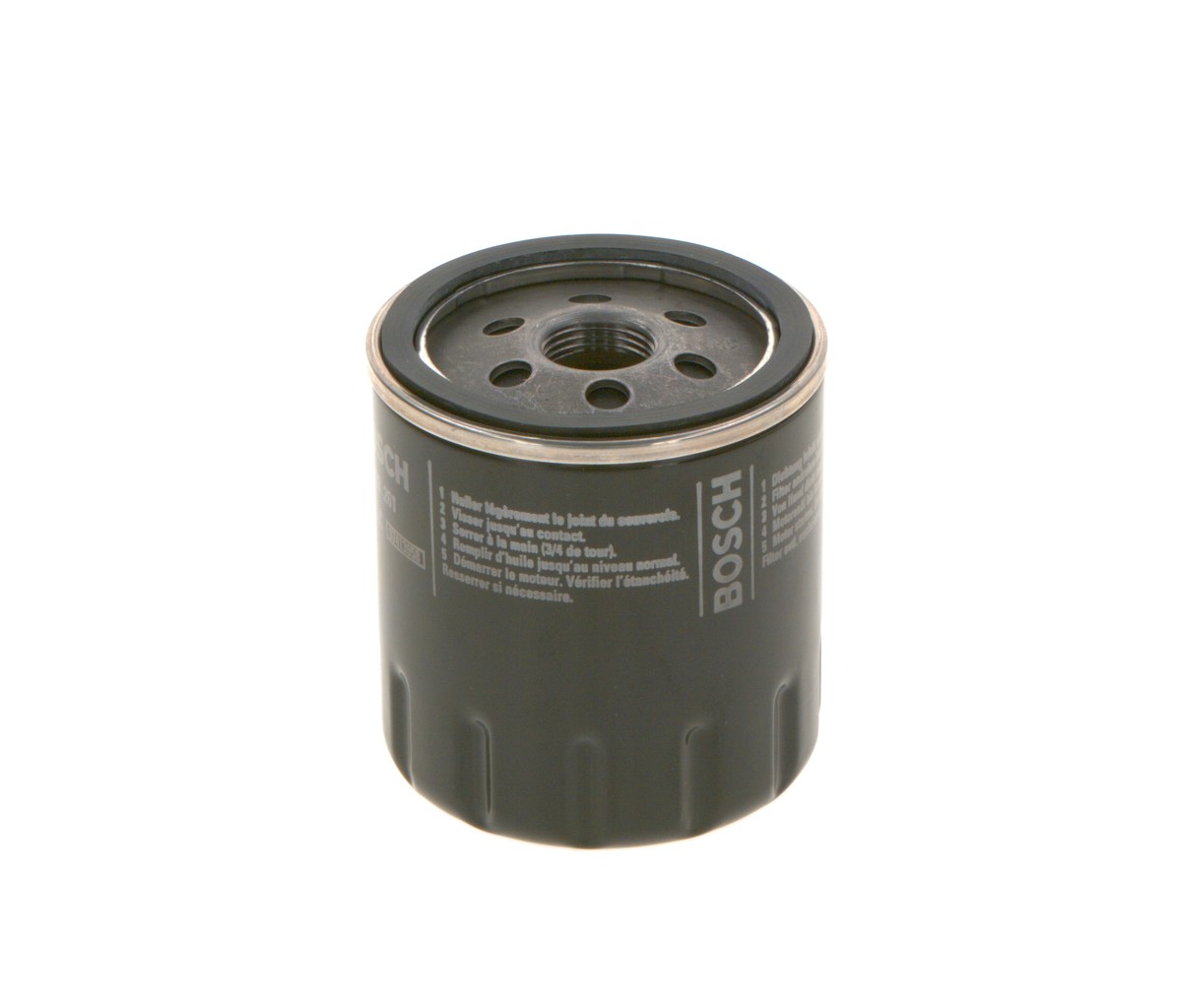 BOSCH Oliefilter 0451103261 Påskruet 85mm M 20 x 1,5 for CITROËN PEUGEOT TALBOT DAF PIAGGIO SAAB FIAT CHEVROLET VOLVO HYUNDAI SSANGYONG MERCEDES-BENZ