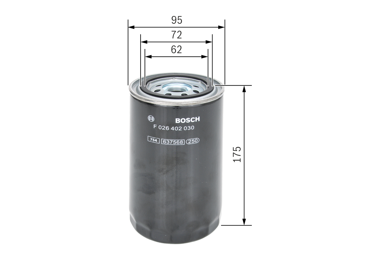BOSCH F 026 402 030 for DAF IVECO FREIGHTLINER DONGFENG (DFAC) VOLVO LAVERDA MOTORCYCLES AVIA FORD VW NISSAN