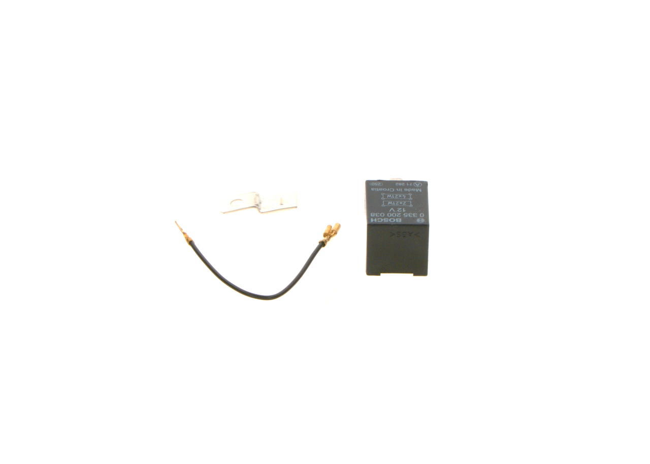 BOSCH Blinkrelæ 0335200038 for DAF PEUGEOT BMW VOLVO OPEL ZASTAVA SAAB LANCIA FIAT CHEVROLET VAUXHALL VW ROVER BLMC HONDA MERCEDES-BENZ NISSAN PORSCH