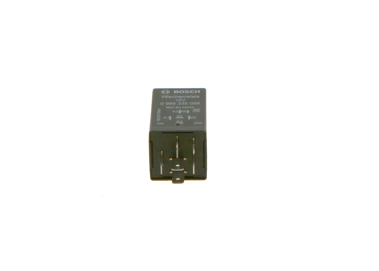 BOSCH Relæ, visker/vasker interval 0986335058 for PEUGEOT OPEL SAAB VOLVO VW AUDI PORSCHE