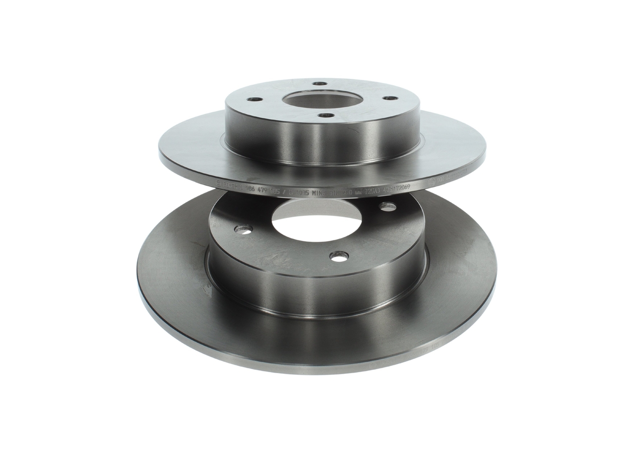 BOSCH Bremseskive 0986479105 fuld 278mm 10mm for NISSAN