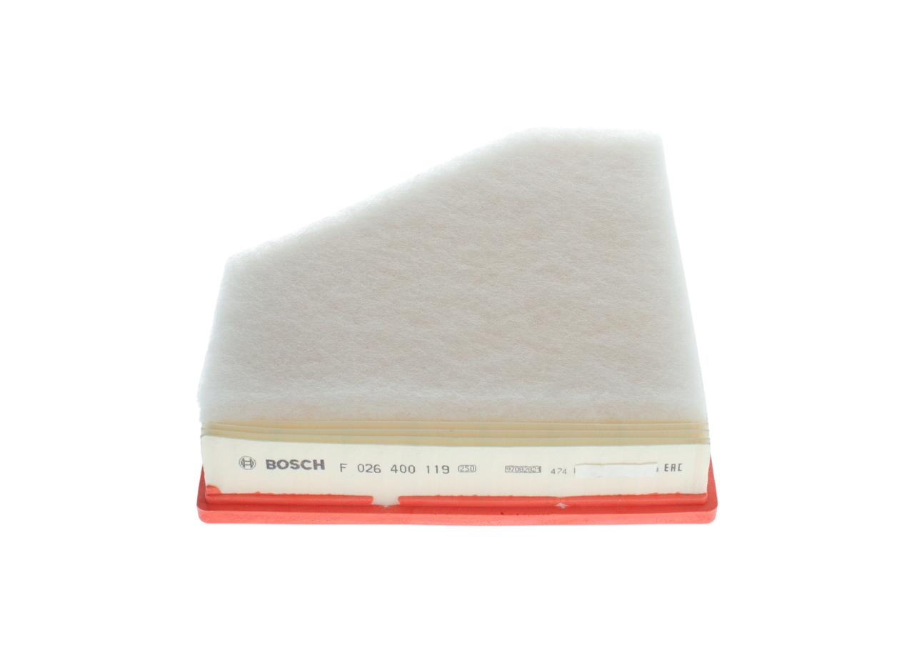 BOSCH Luftfilter f026400119 Filterindsats length_mm_203|Længde [mm]|299 width_mm_206|Bredde [mm]|234 height_mm_209|Højde [mm]|60 60mm for BMW