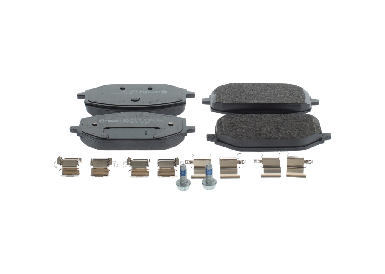 BOSCH Bremseklodser 0986460165 for VAUXHALL CITROËN TOYOTA