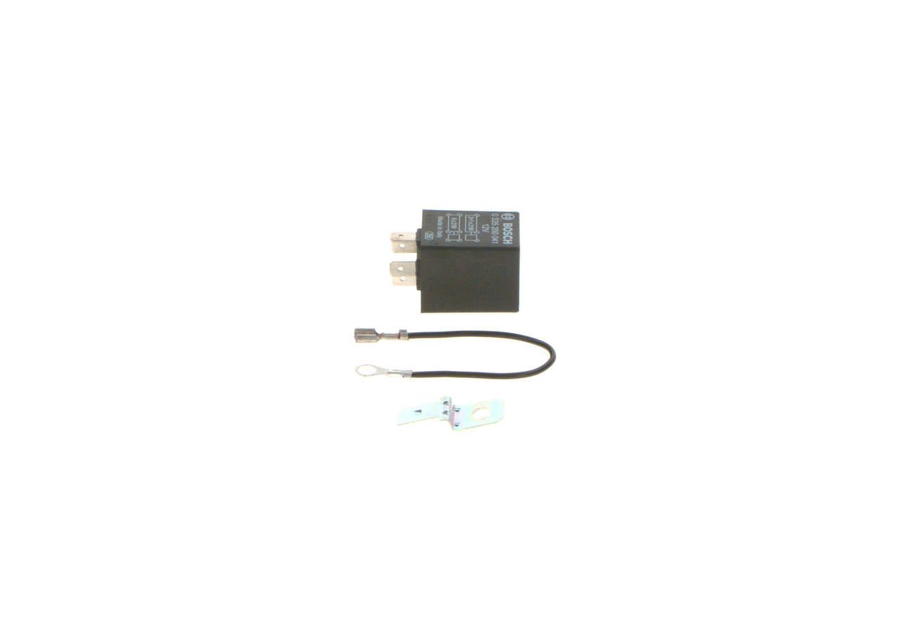 BOSCH Blinkrelæ 0335200041 for PEUGEOT FORD OPEL VOLVO IVECO FIAT LANCIA CHEVROLET PONTIAC VW SEAT PUCH LAND ROVER BMW MERCEDES-BENZ PORSCHE