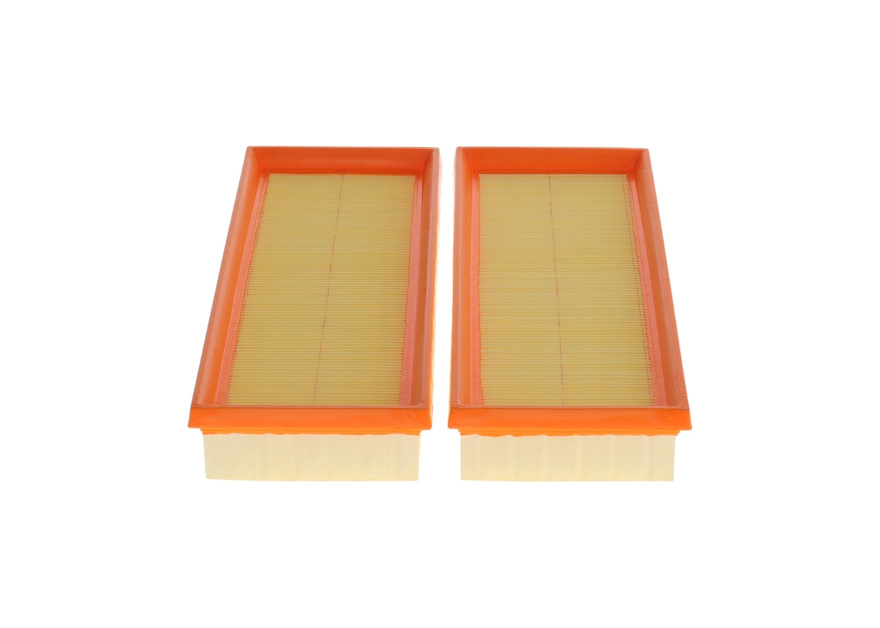 BOSCH Luftfilter F 026 400 838 Filterindsats length_mm_203|Længde [mm]|274 width_mm_206|Bredde [mm]|110 height_mm_209|Højde [mm]|43 quantity_563|Mængd